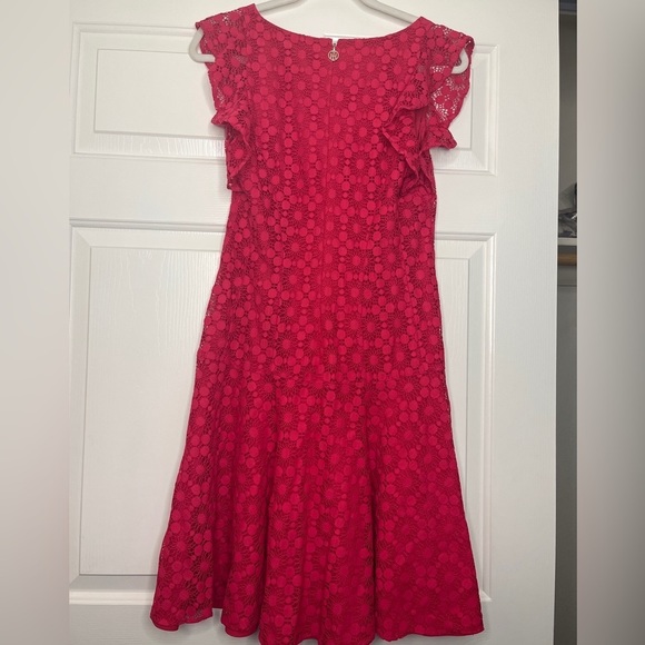 Tommy Hilfiger Women’s Red Lace Dress Size 8 - Picture 5 of 9